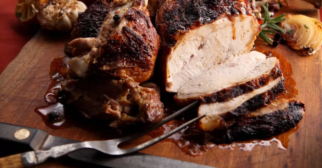 Delicious cooked turkey 