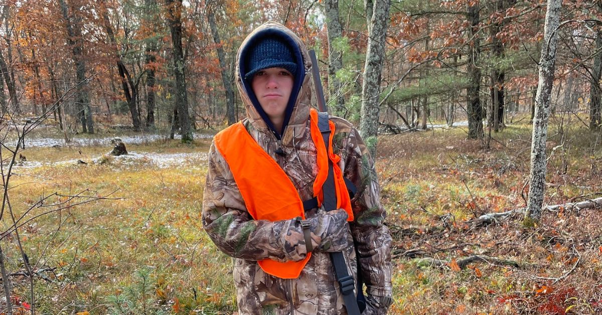 A young deer hunter gets buck fever and looks disappointed