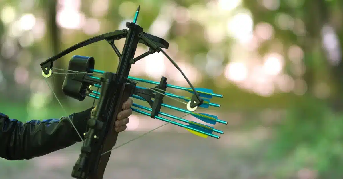 Hunter holding a crossbow